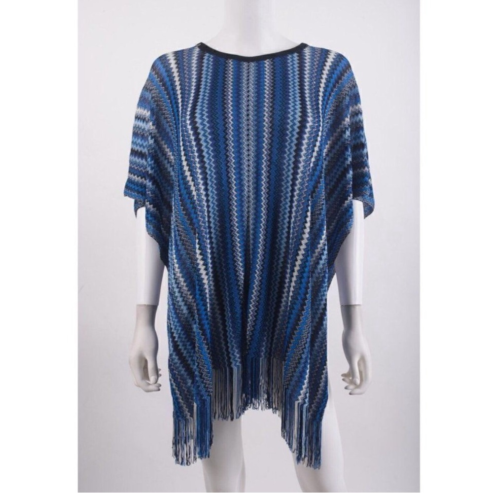 Blue Patterned Mini Dress